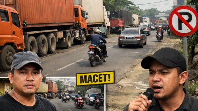 Parkir Liar Tronton di Jalan Bouraq Neglasari Kian Semrawut, Warga Soroti Kinerja Dishub