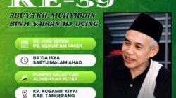 Haul ke-39 Abuya KH. Muhyiddin, Ketua PAC GP Ansor Sepatan Tegaskan Komitmen Kawal Ulama dan Rawat Tradisi Aswaja