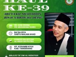 Haul ke-39 Abuya KH. Muhyiddin, Ketua PAC GP Ansor Sepatan Tegaskan Komitmen Kawal Ulama dan Rawat Tradisi Aswaja